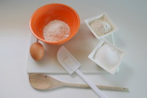 sugar, flour, egg, bake