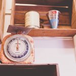 old kitchen scale