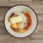 farina, açucar, manteiga