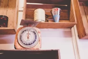 old kitchen scale